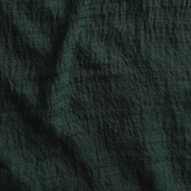 XRDSS Summer Cotton Blend Crinkle Vintage Soft Scarf with Fringed Edges 35" Ã— 70" (Green) - Image 2